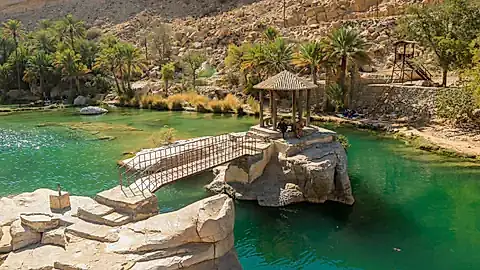 Das Flusstal Wadi Shab © Dave - stock.adobe.com